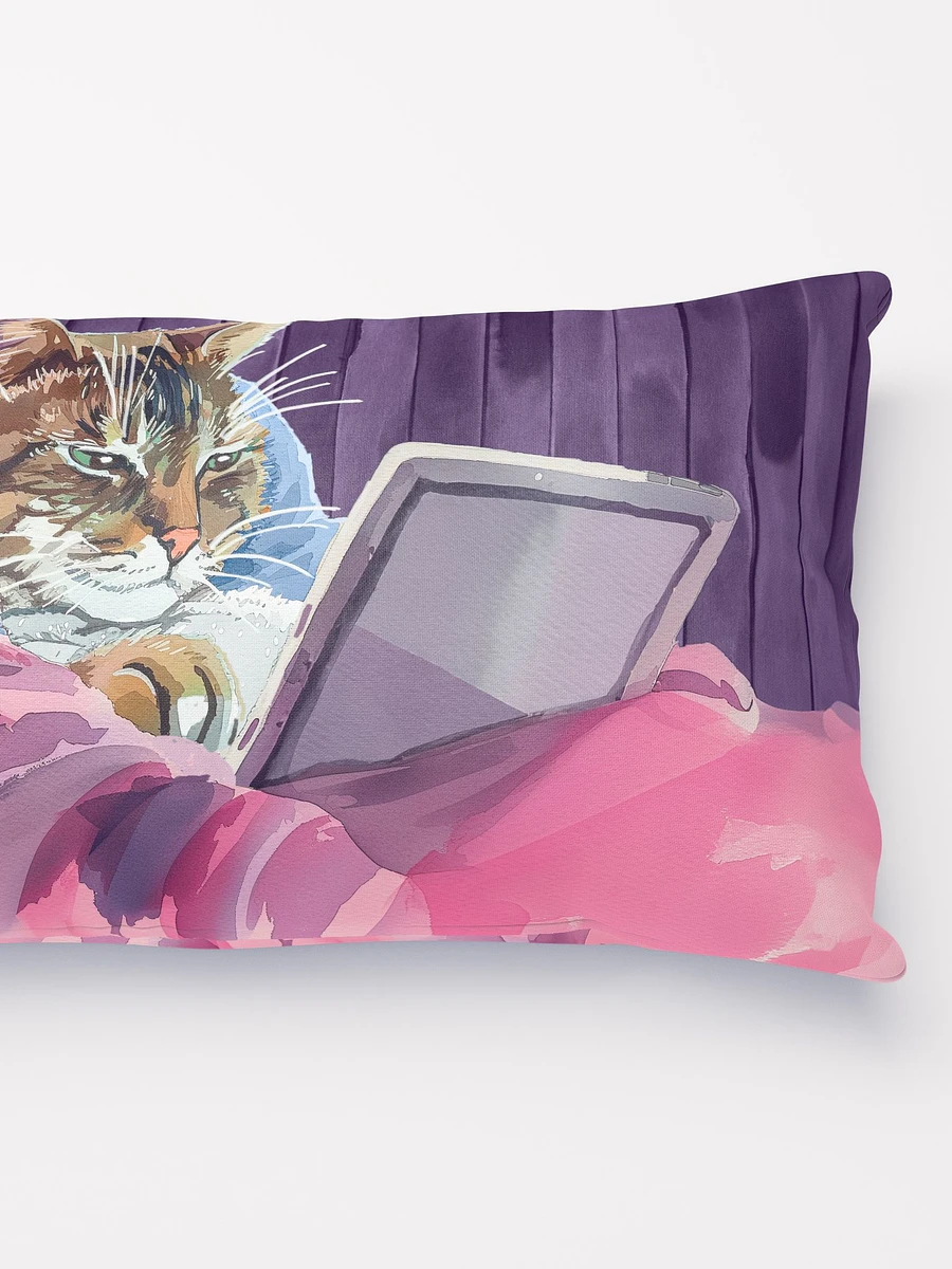 21st Century Digital Cat – Fun Feline Throw Pillow product image (3)