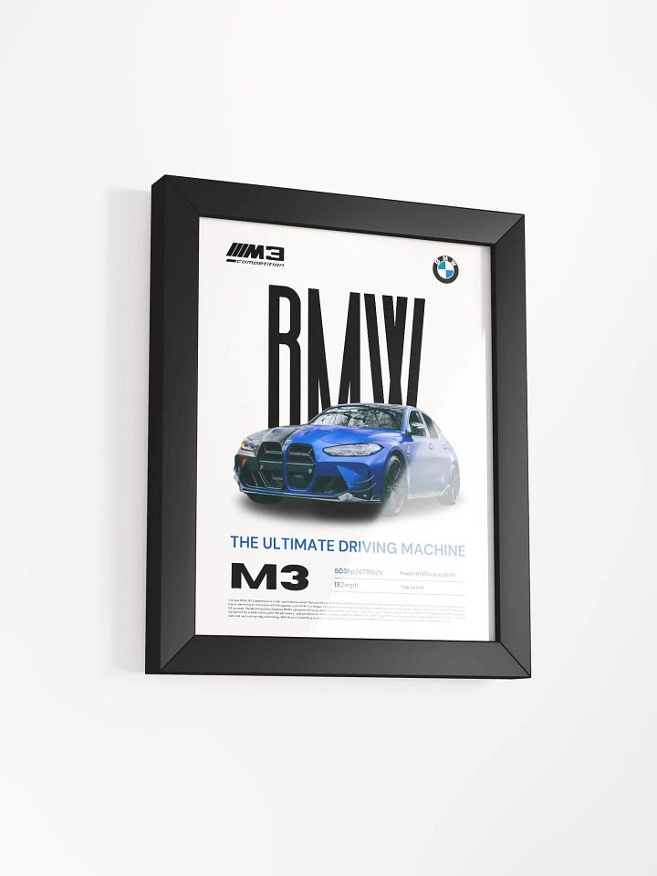 BMW M3 COMP FRAMED POSTER product image (2)