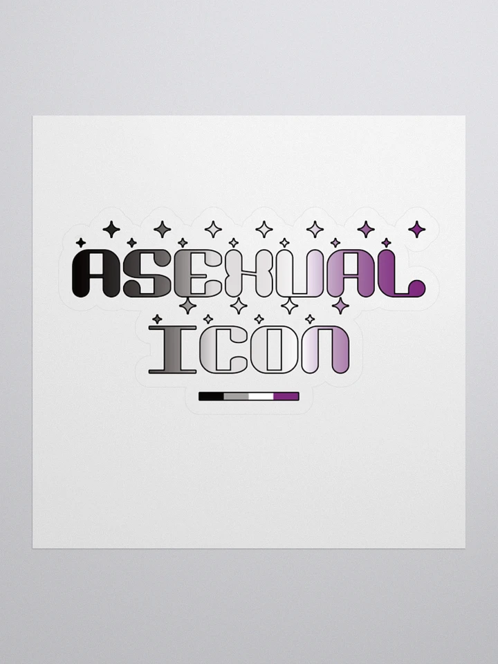 Asexual Icon Kiss Cut Sticker product image (1)