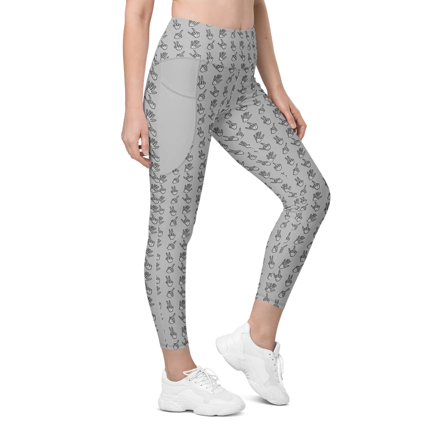 Bone Zone grey pattern pocket leggings product image (7)