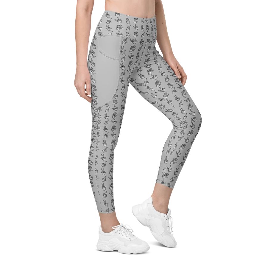 Bone Zone grey pattern pocket leggings product image (7)