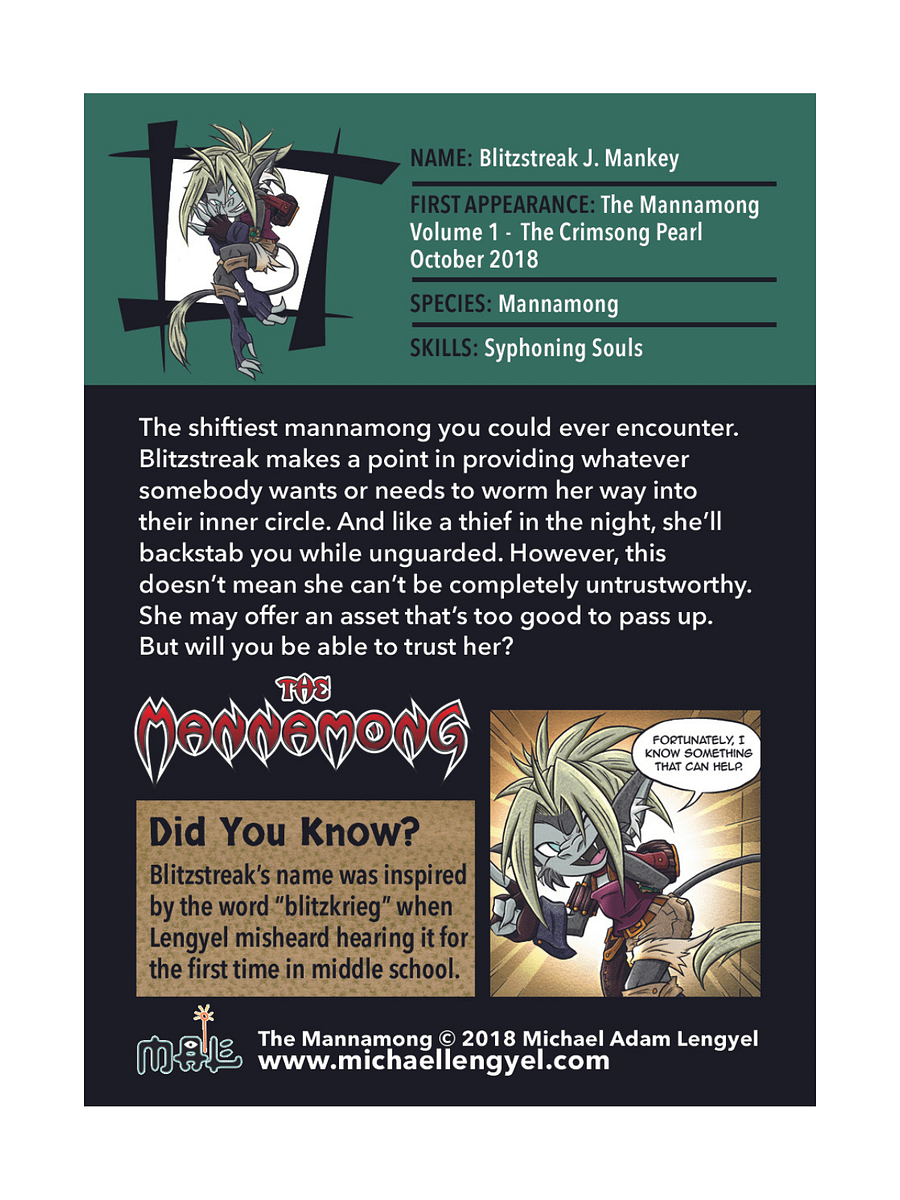 The Mannamong Series 1 Collectible Cards product image (11)