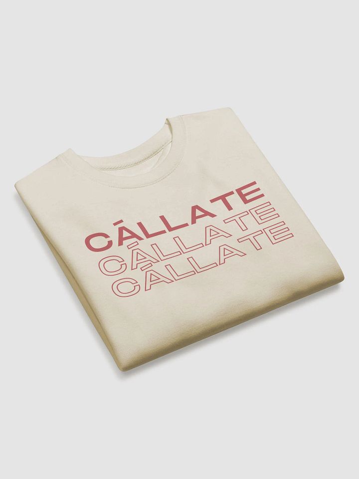 Cállate Crop Premium Crewneck Sweatshirt product image (2)