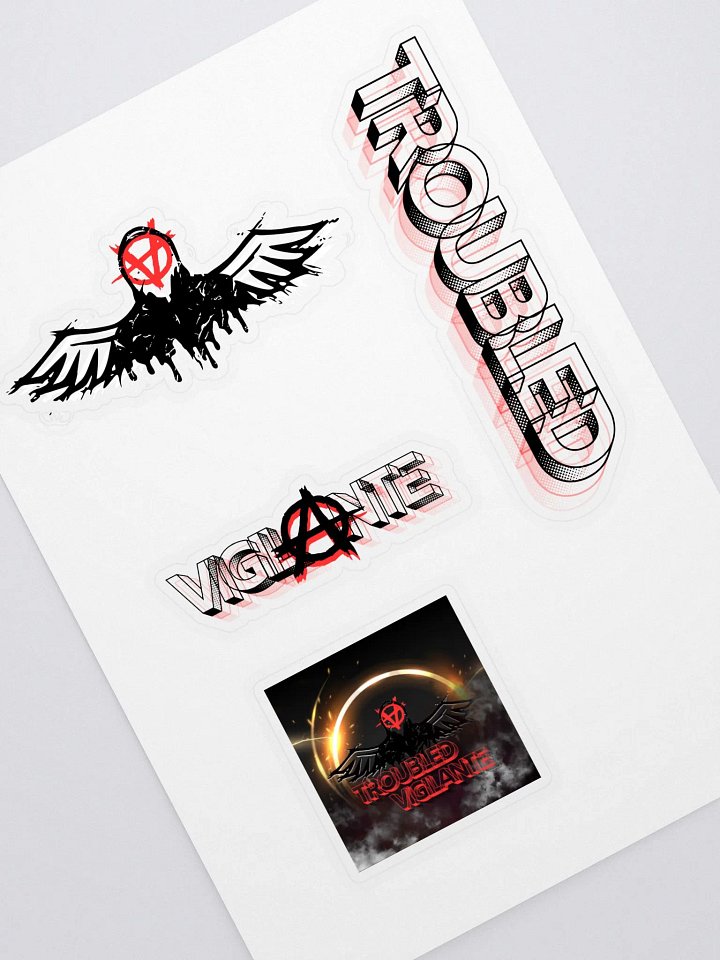Troubled Vigilante Stickers product image (1)
