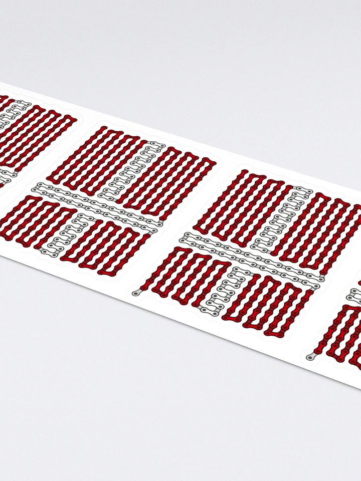 Denmark Bike Chain Flag Sticker 6 Pack product image (2)