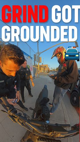 Detoured by Santa Monica PD 🚨 Caught the lights, just not the parade. Got off with a warning—see y’all on the next ride.
#Gri...
