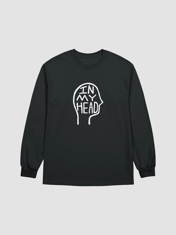 In My Head (white design) printed cotton long sleeve product image (2)