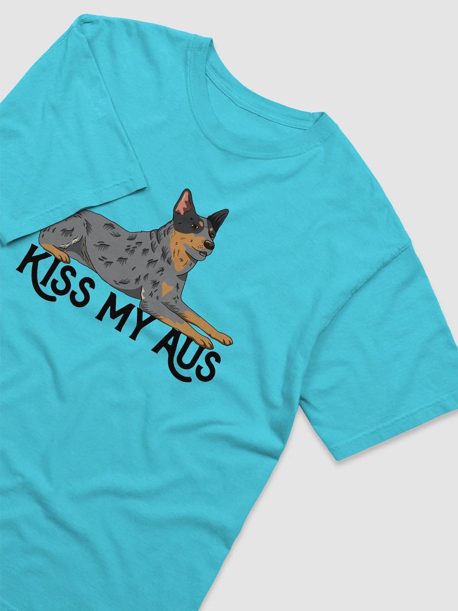 Kiss My Aus T-Shirt of an Australian Cattle Dog | Funny T-Shirt for Blue Heeler and Herding Dog Owners product image (6)