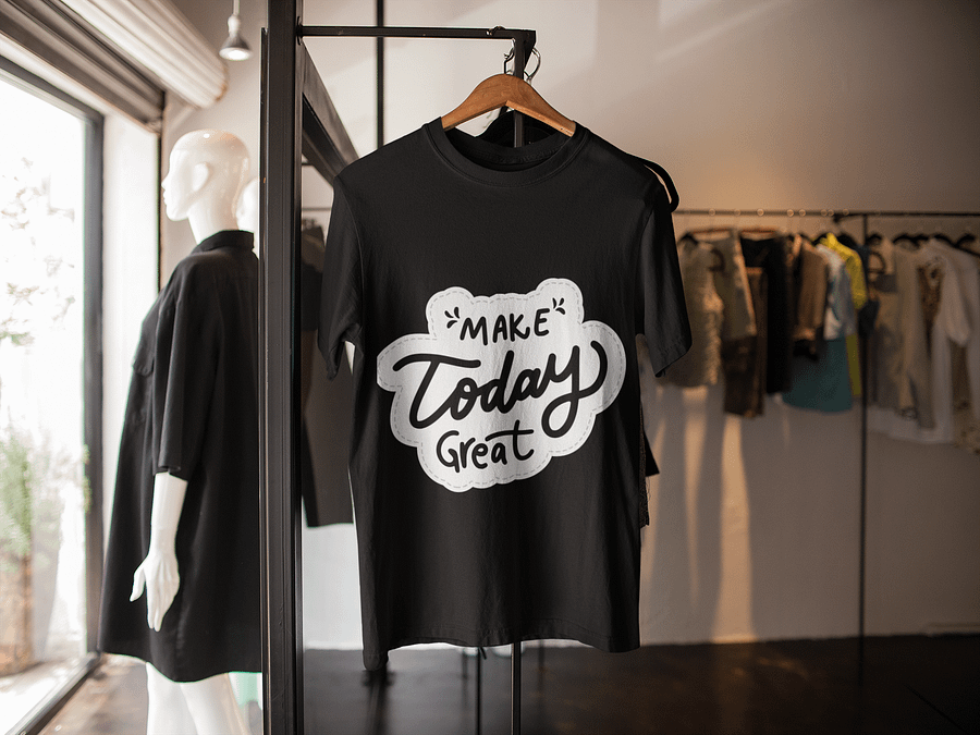 Make Today Great Black Unisex T-Shirt product image (2)