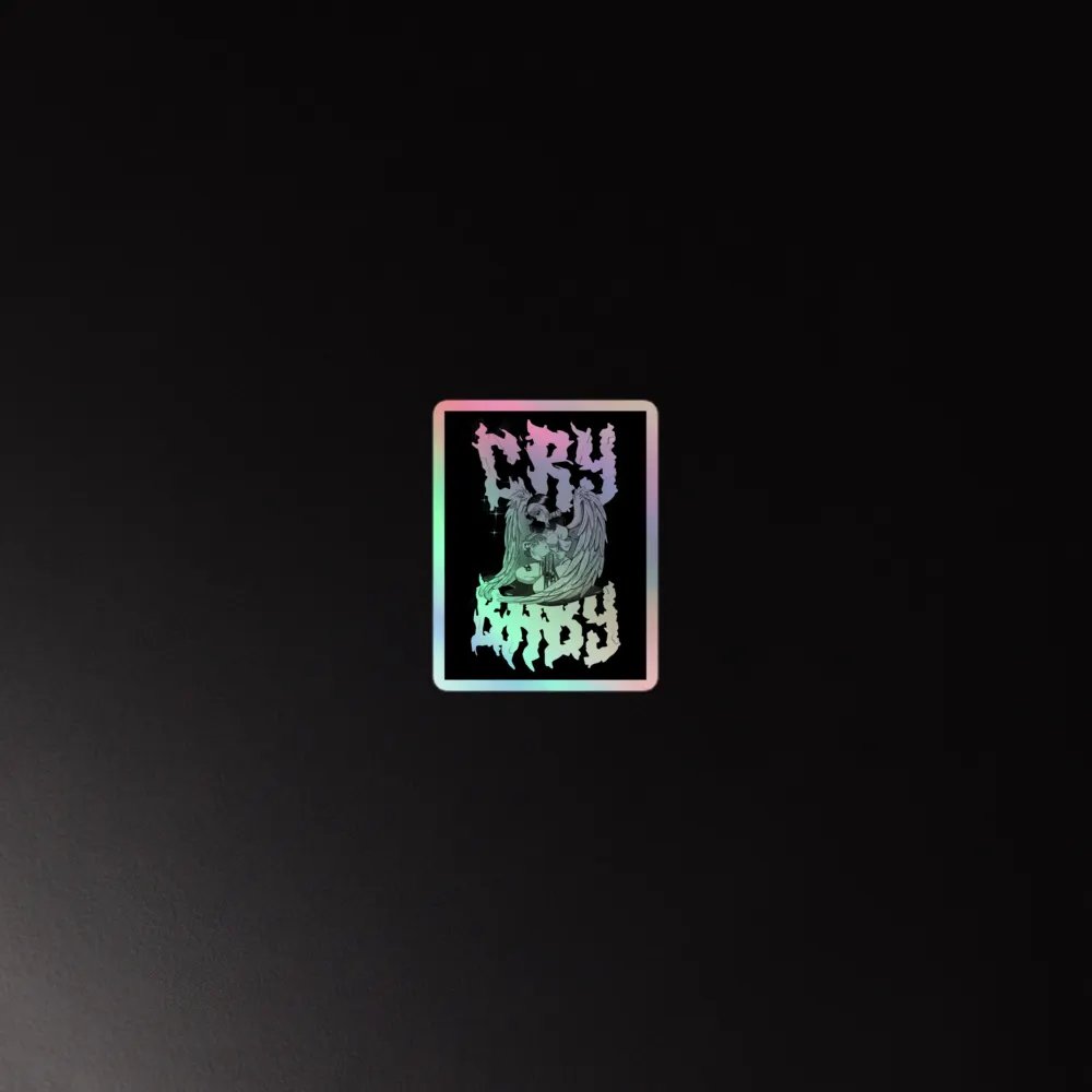 Winged Cry Baby Holo Sticker product image (2)