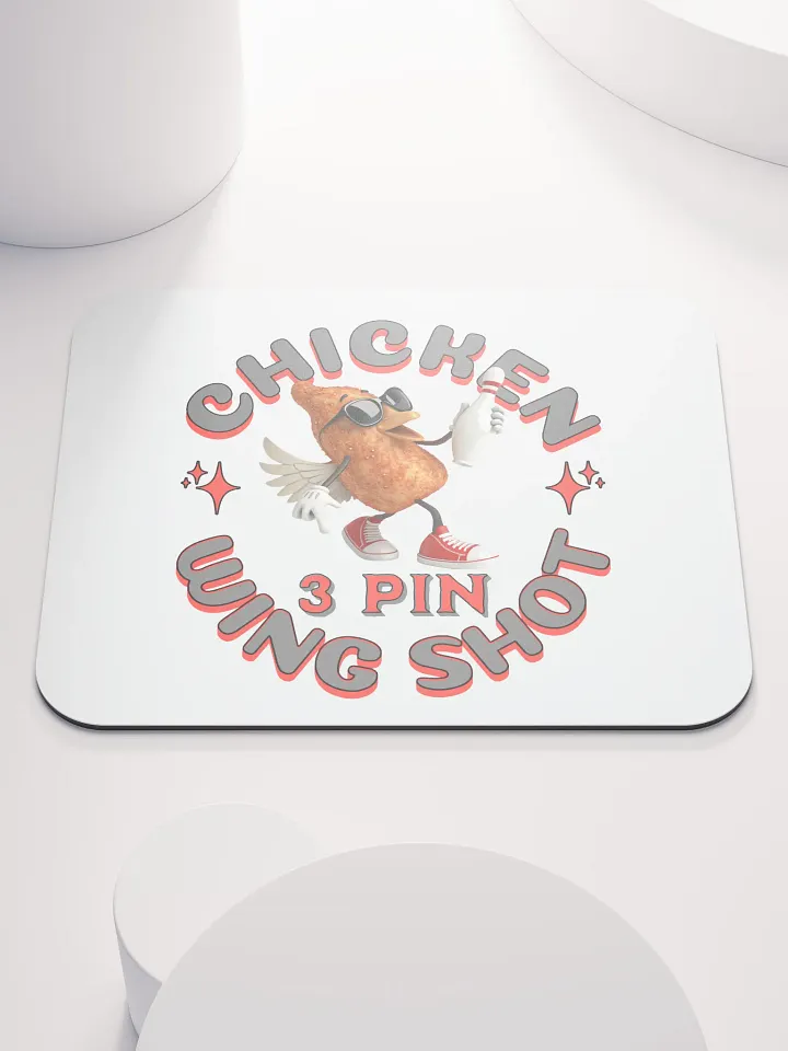 Chicken Wing Shot 3 Pin Bowling Mouse Pad product image (2)