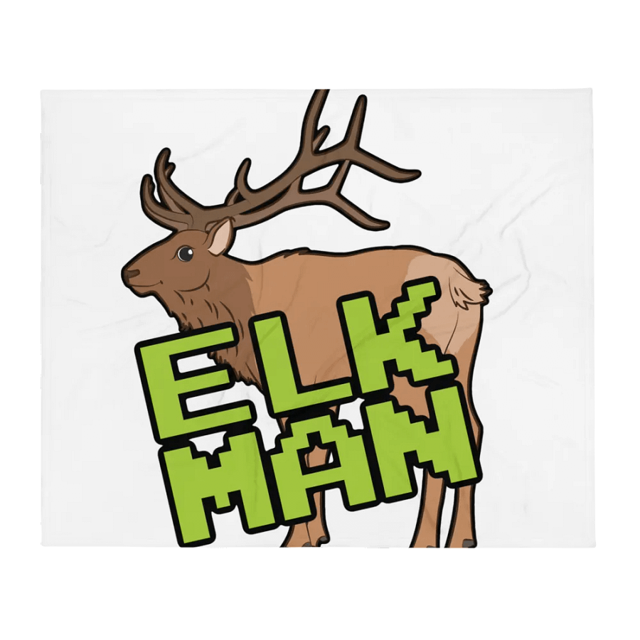 Elk Man Throw Blanket product image (2)