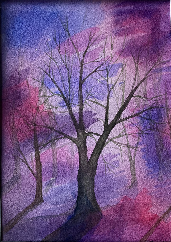 Original watercolor painting: Twilight product image (1)