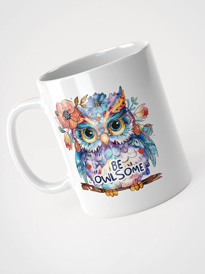 Be Owlsome White Glossy Mug product image (2)