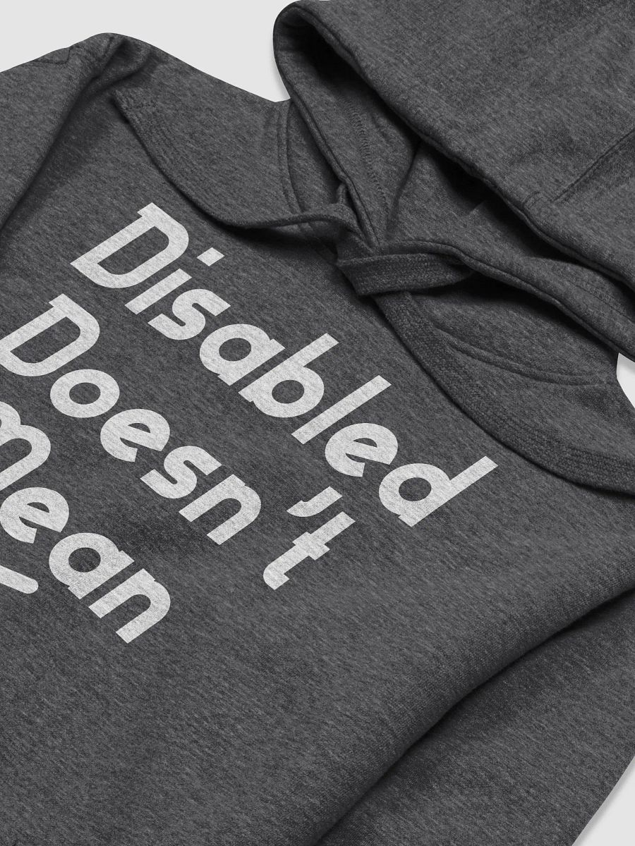 Disabled Doesn't Mean < Hoodie product image (3)