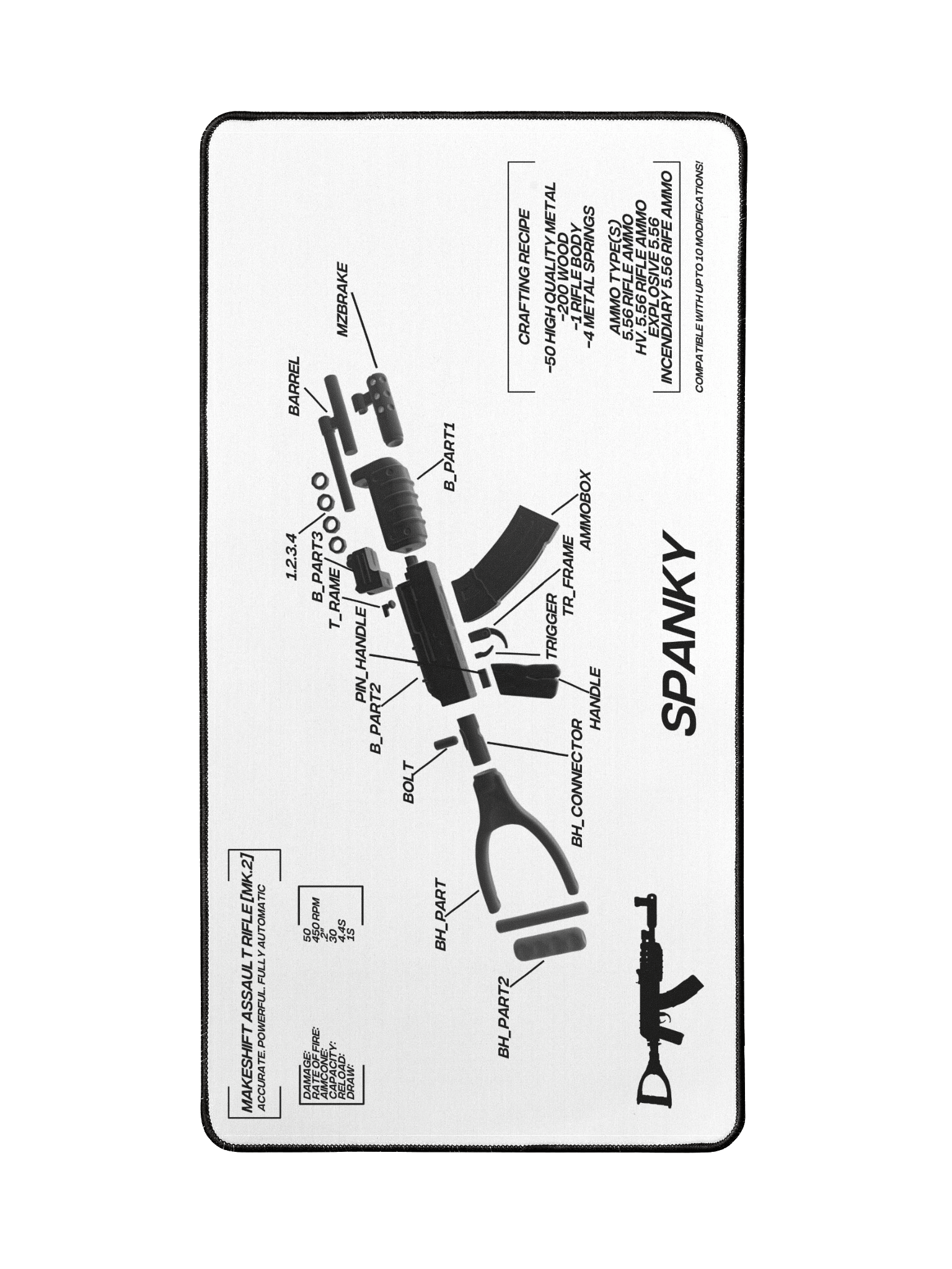 Spanky Rust AK Mousepad product image (2)