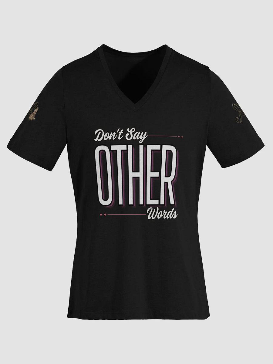 Don't Say Other Words Female V-Neck T-Shirt product image (1)