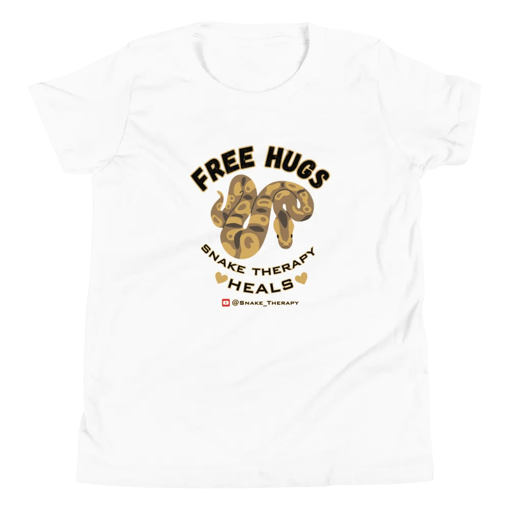 "Free Hugs" Ball Python Shirt (white/colors) product image (16)