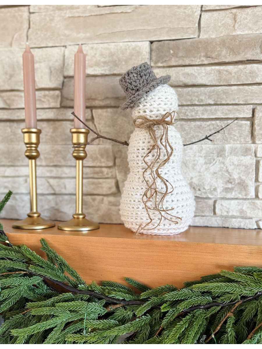 Rustic Farmhouse Snowman Crochet Pattern product image (5)