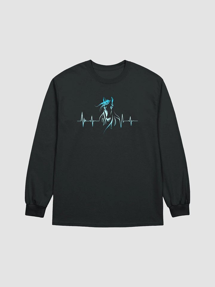 Horse Heartbeat Gildan Ultra Cotton Long Sleeve T-Shirt product image (1)