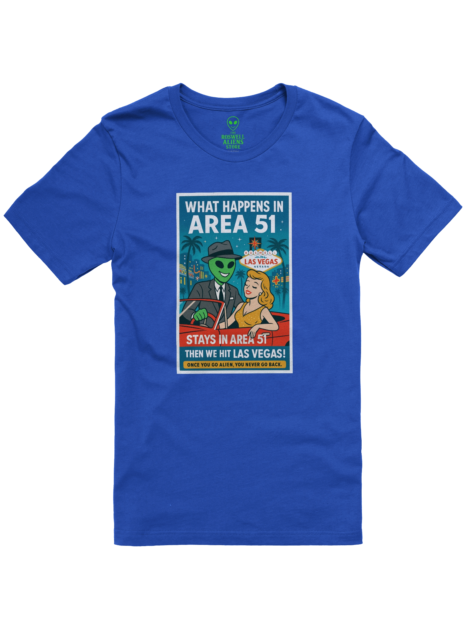 What Happens in Area 51 Las Vegas 1950's Retro Poster Unisex T-Shirt product image (37)