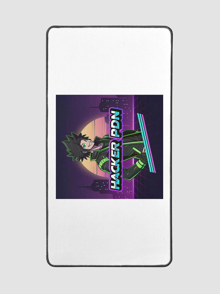 Neon Hacker City Desk Mat product image (2)