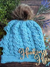 Hearts & Cables Beanie - Blue product image (1)