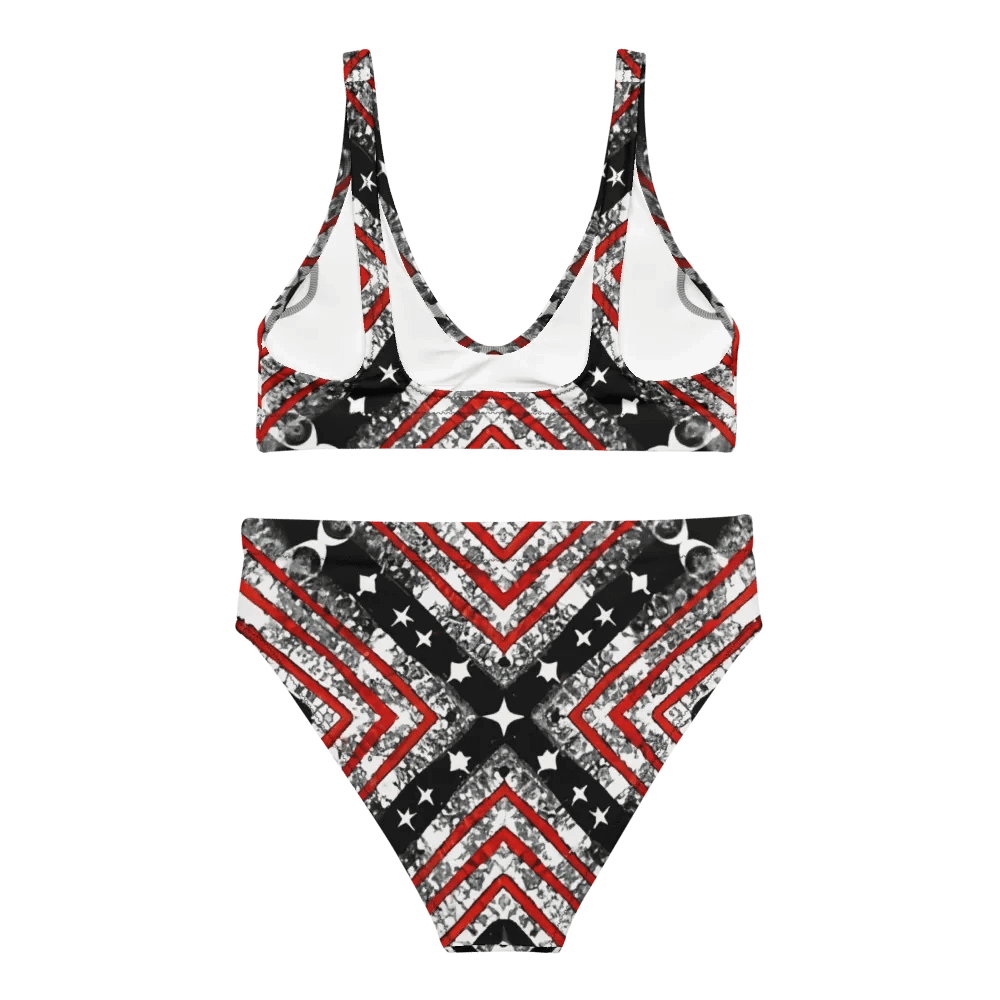 Black/Silver and Red Stars and Stripes Bikini product image (5)