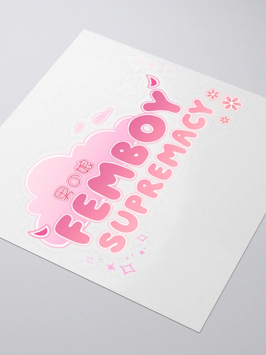 Pink Femboy Supremacy Sticker product image (8)