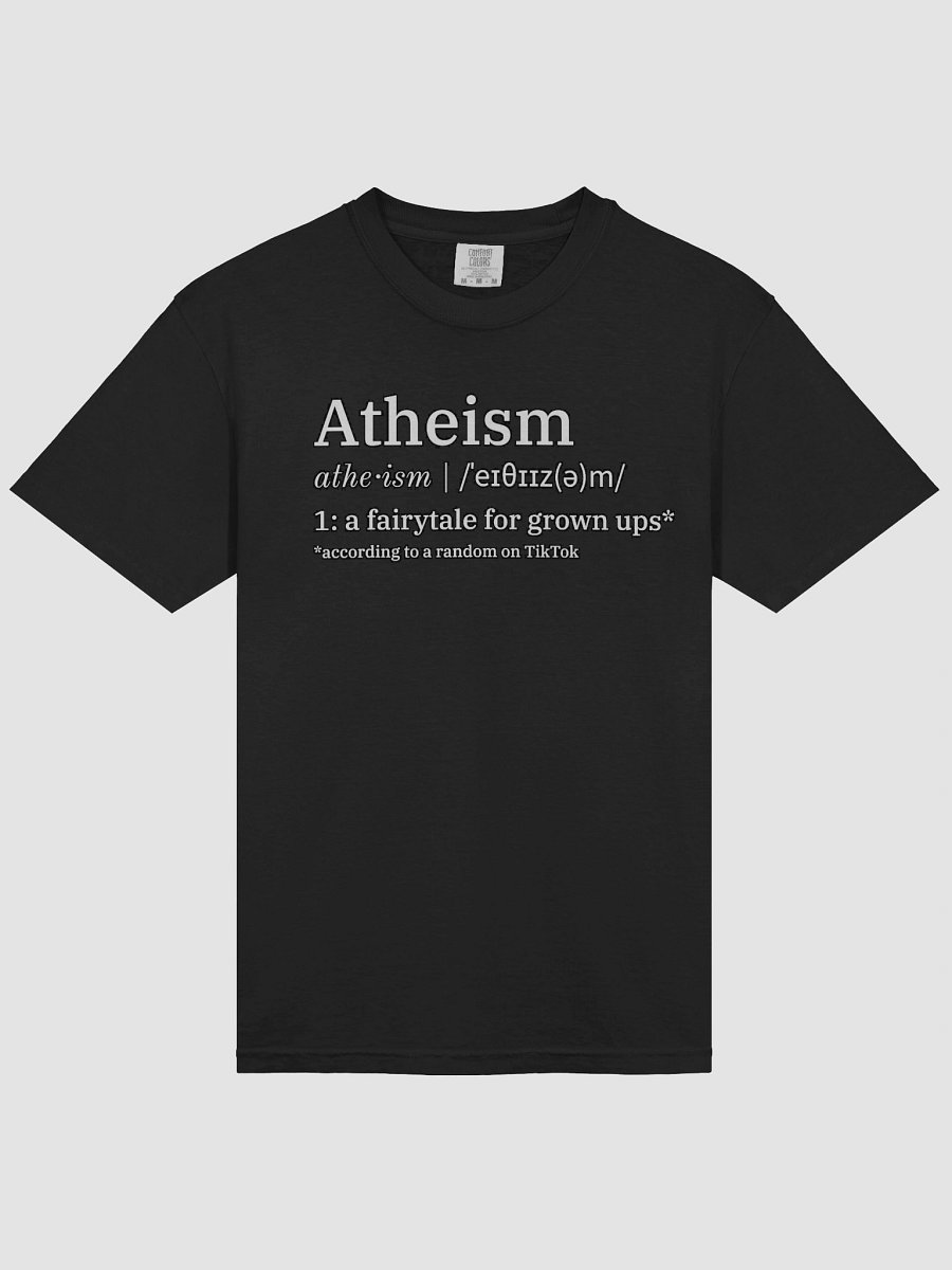 The Atheist Shirt in Black product image (6)