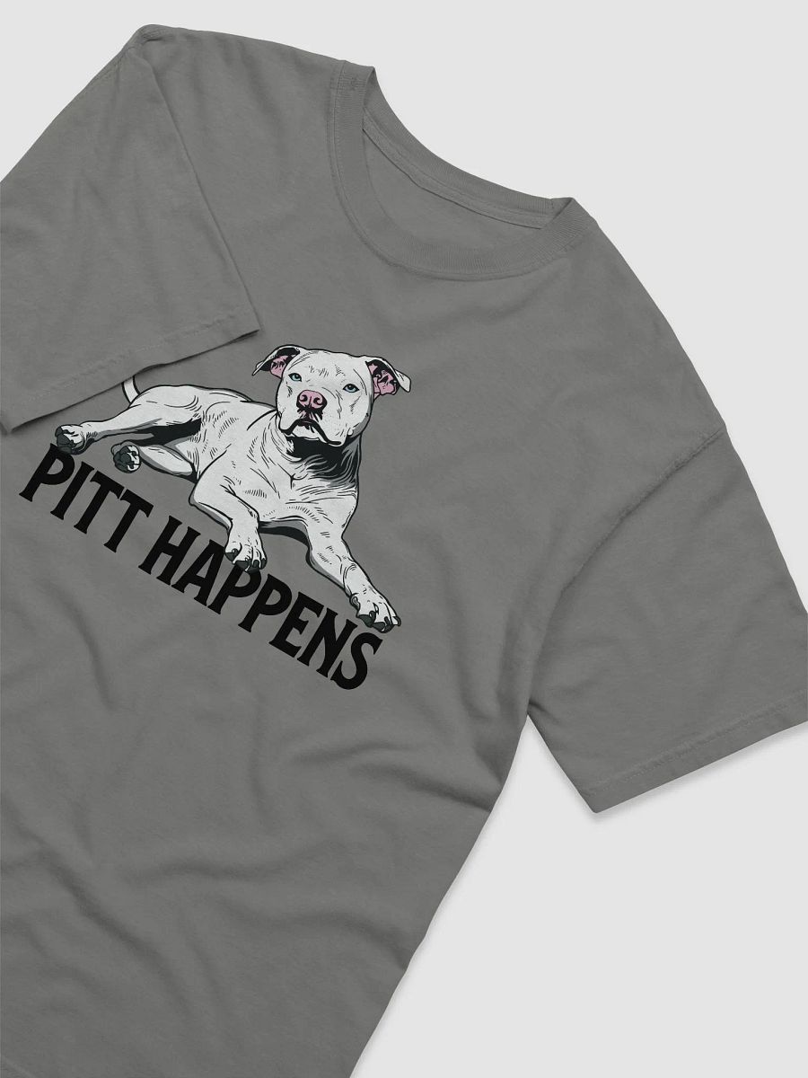 Pitt Happens T-Shirt of a Pitbull Terrier (White) | Funny T-Shirt for Pitbull, Bully, and Staffordshire Terrier Paw-rents product image (25)