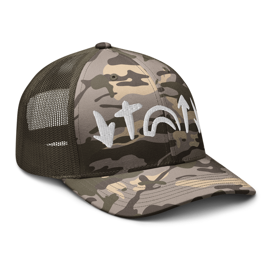 He Came. He Died. He Arose. He's Coming Back Christian Camo Hat product image (6)
