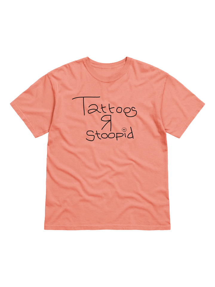 TATTOOS R STOOPID - BLACK HEAVYWEIGHT T-SHIRT product image (5)