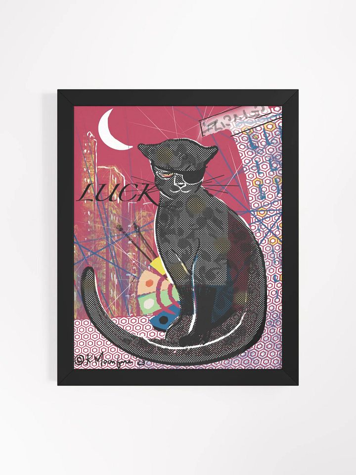 CityCatPaint 'Lucky Red' - Framed Art product image (1)