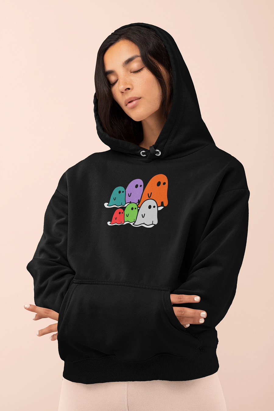 Whimsical Ghost Gang Halloween Premium Hoodie product image (1)