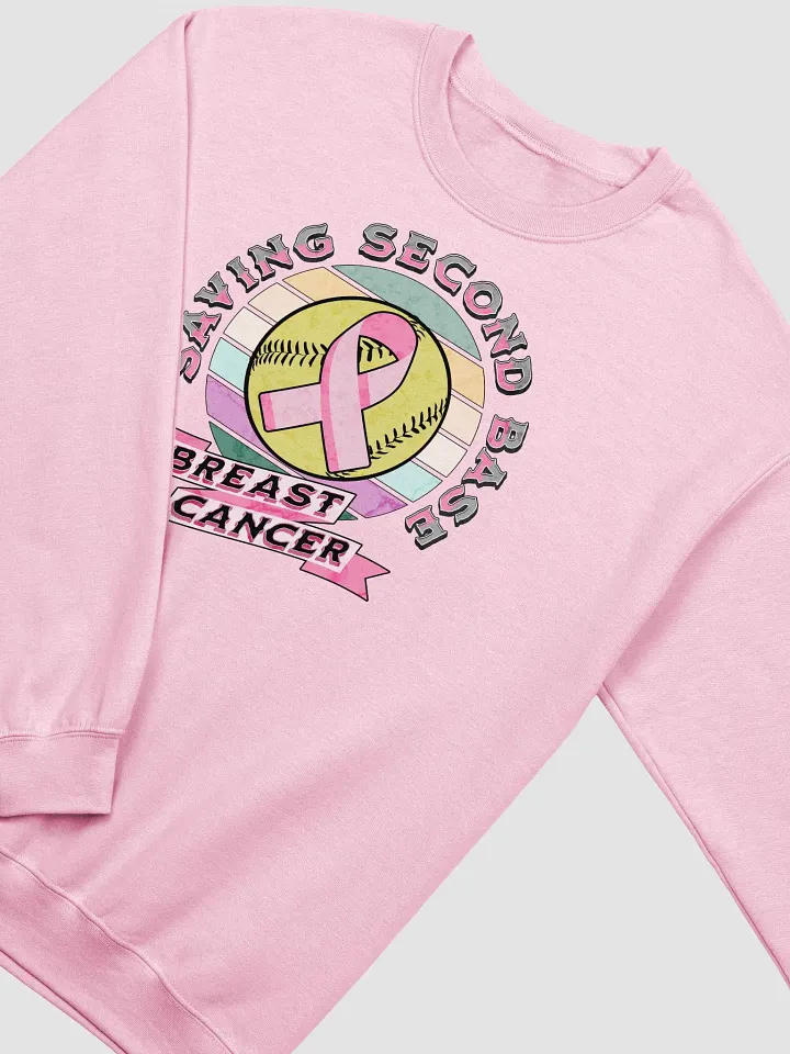 Saving Second Base Breast Cancer Softball Ultimate Classic Crewneck Sweatshirt product image (8)