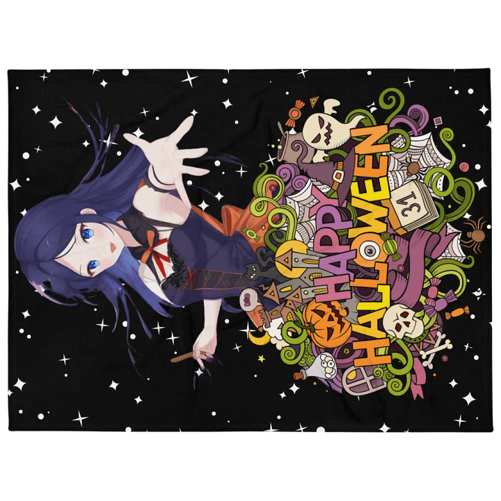 Halloween Anime Throw Blanket product image (1)