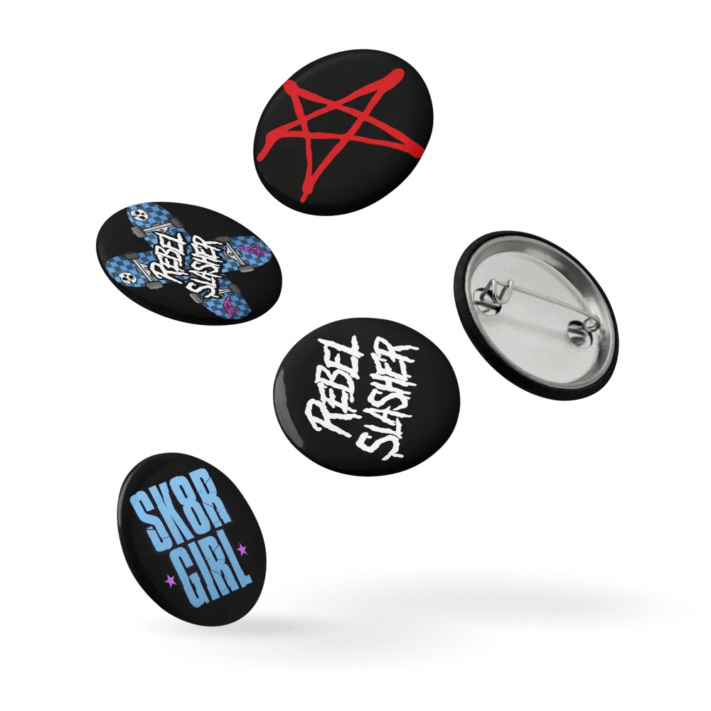 Rebel Slasher Skater Emblem Pins product image (9)