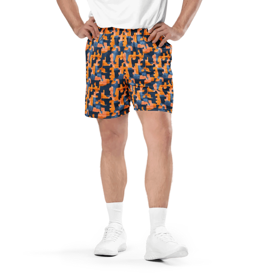 Flowing Shapes | Recycled Unisex Mesh Shorts product image (3)
