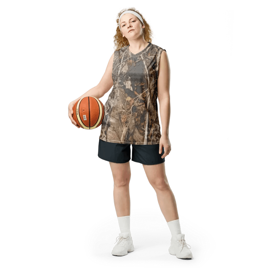 Recycled Unisex Basketball Jersey - Dead Split - It Happennnns Camo product image (4)
