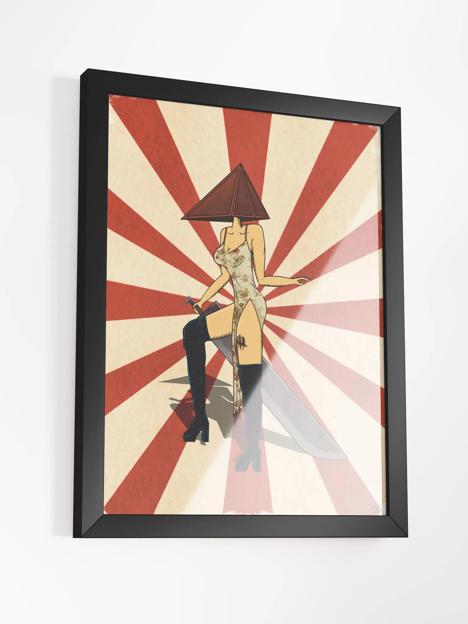 Lady Pyramid Framed Print product image (3)
