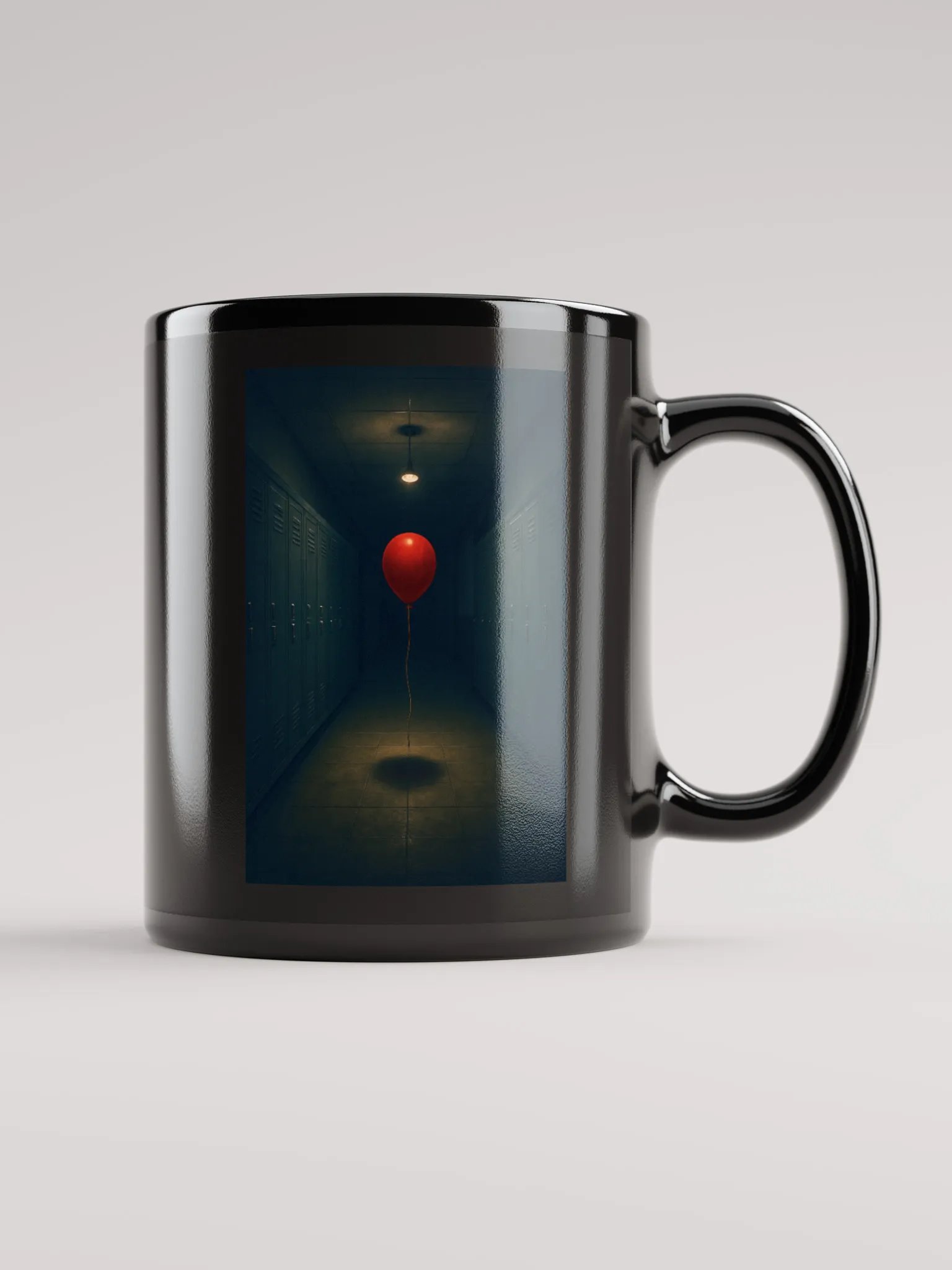 “It’s Watching” – Red Balloon Edition Mug (front and back ) (11oz & 15oz) Sinister Stories Exclusive product image (1)