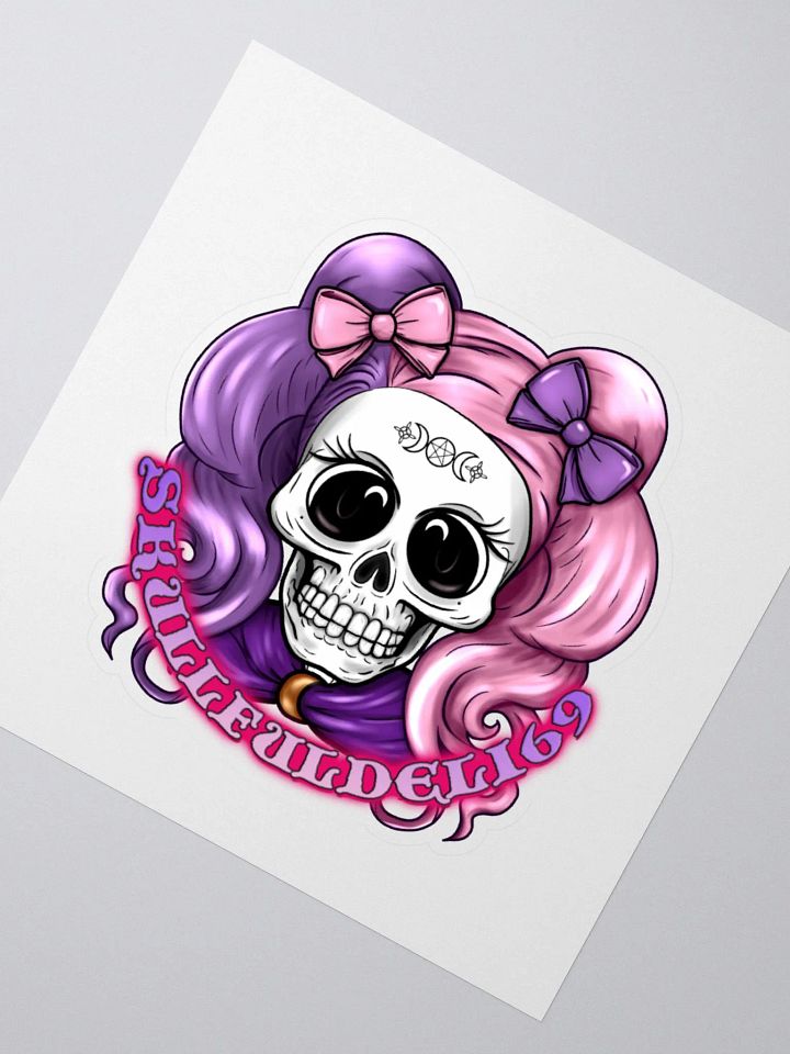 Moonlit Skull Kiss Cut Stickers product image (4)