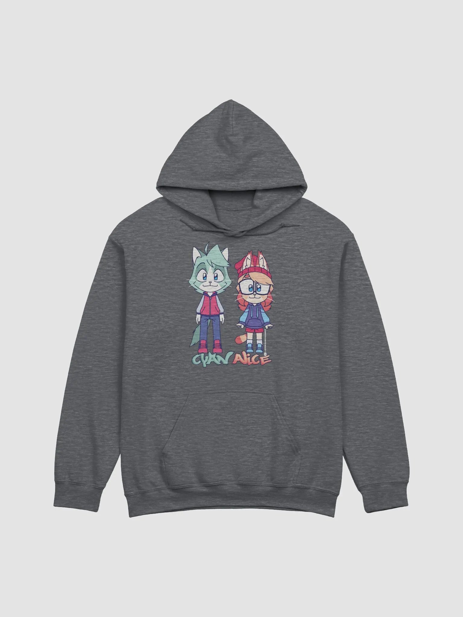 Hoodie Cyan Alice Chibi Style (Front) product image (4)