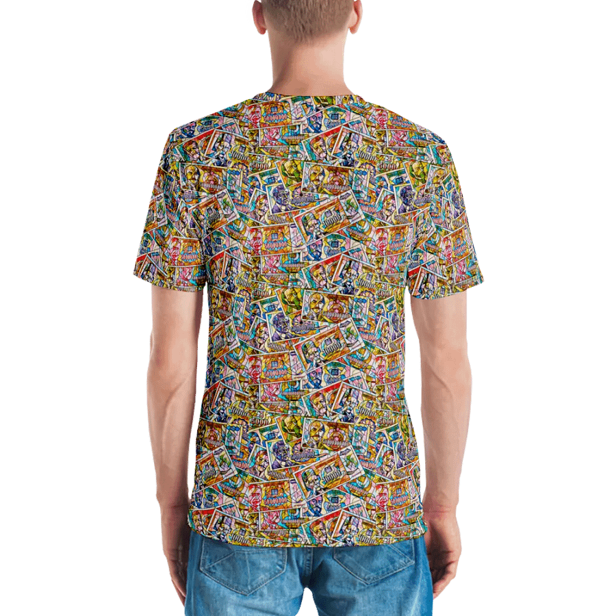 Jugoslovenski inflatorni dinar 1993 (Kolaž/mozaik) All-Over Print Crew Neck T-Shirt product image (2)