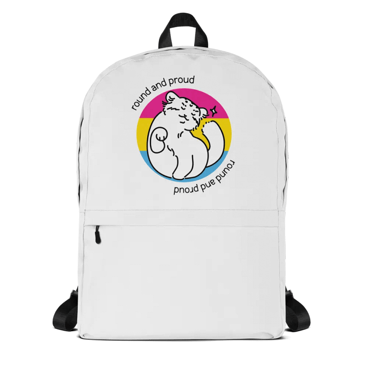 Round and Proud Manul Pansexual Version - Backpack product image (1)