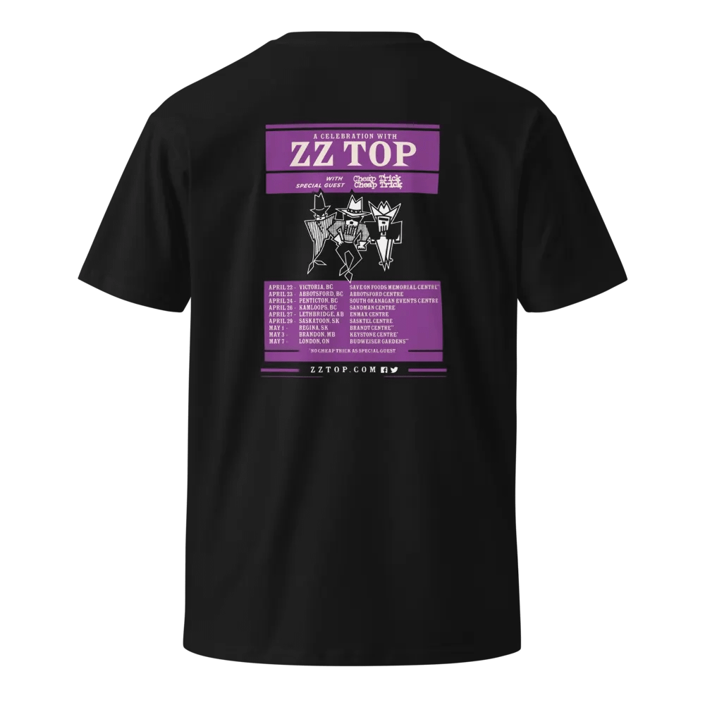 ZZ TOP With Special Guest Cheap Trick Canadian Tour T-Shirt product image (3)