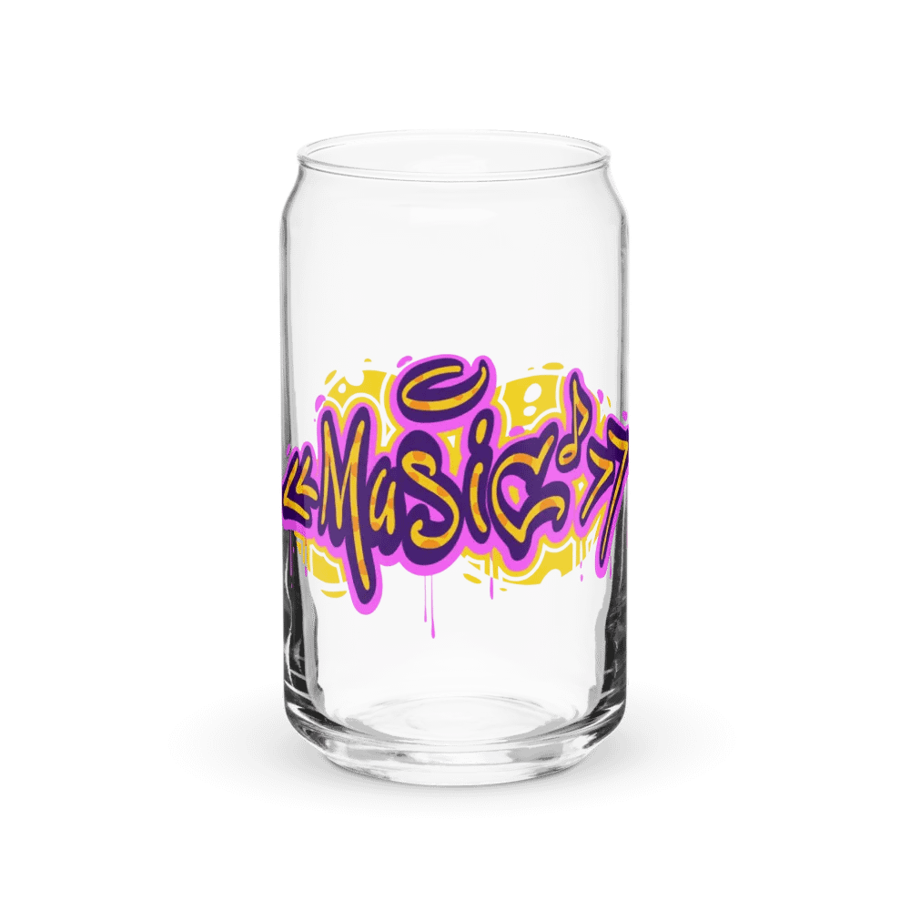 Musical Vibes Can-Shaped Glass product image (2)