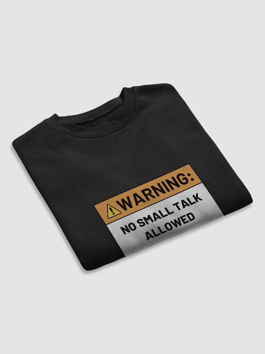 NO SMALL TALK ALLOWED cropped crewneck product image (17)