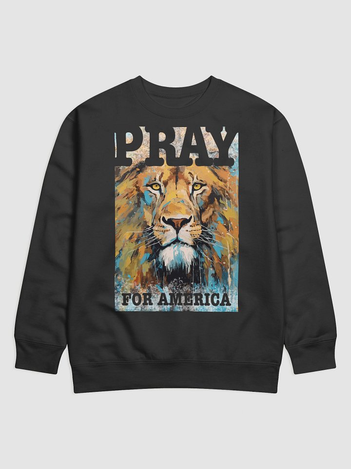 Brave Lion Pray for America Premium Sweatshirt product image (2)